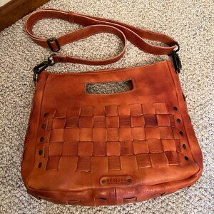 Bed Stu Leather Orchid Crossbody/Handbag in Cognac Dip Dye, Gently Used